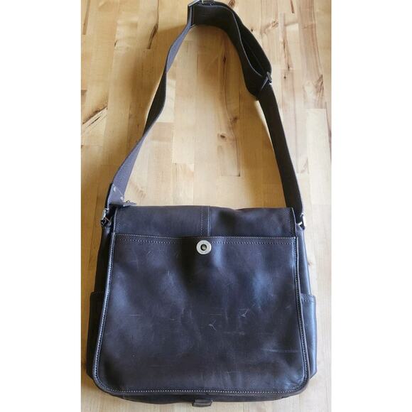 Coach Vtg Lenox Brief In Brown Leather Style Messenger Journalist Crossbody EUC - Picture 5 of 14
